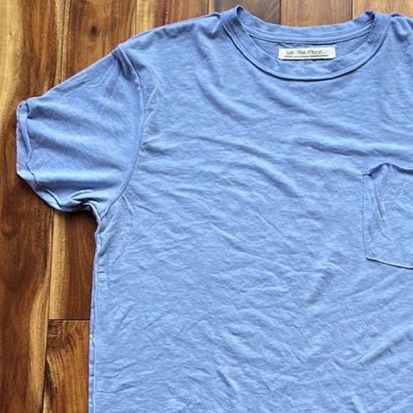 We the Free Short Sleeved Tee Shirt With Single Pocket in Frozen Violet M NWT - Picture 7 of 12